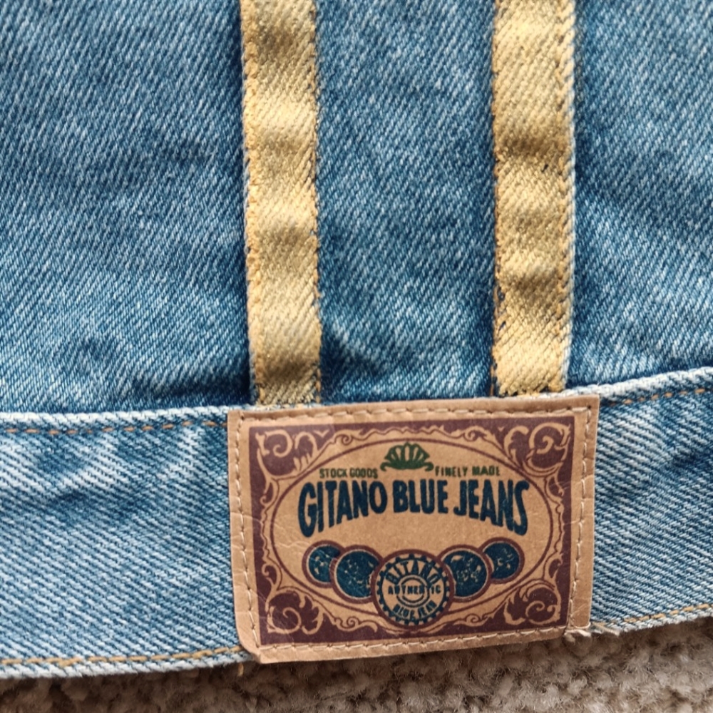 EUC Vintage Gitano Country Styled Embellished Denim Vest Size Large - Picture 10 of 10